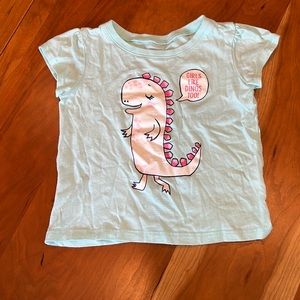 Free w/ any purchase! “Girls like dinos too” shirt with dinosaur